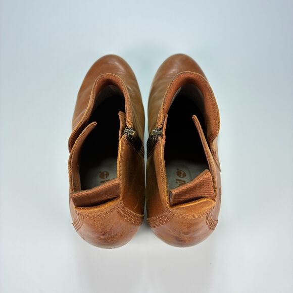 Timberland Eleonor Street Brown Tan Casual Leather Ankle Boots Women’s Size 7 - Picture 6 of 11